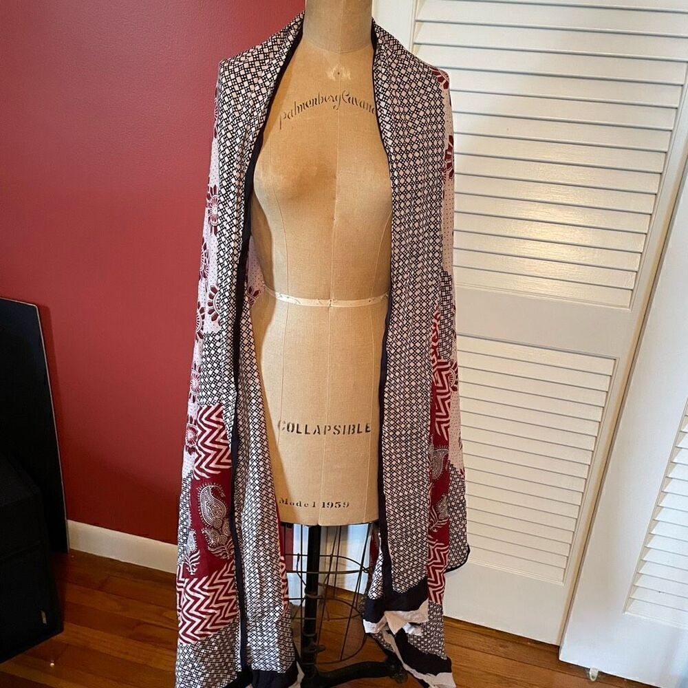 COMMUNITIE | big blanket luxury multicolor patterns scarf wrap - Picture 7 of 9